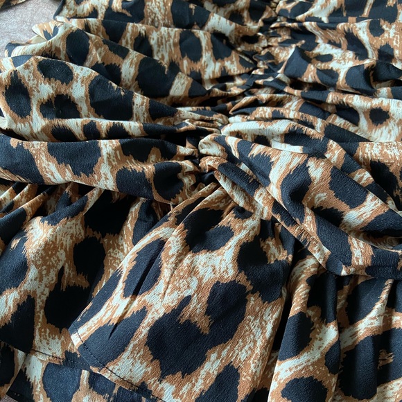 LEOPARD PRINT MINI DRESS - Picture 12 of 14